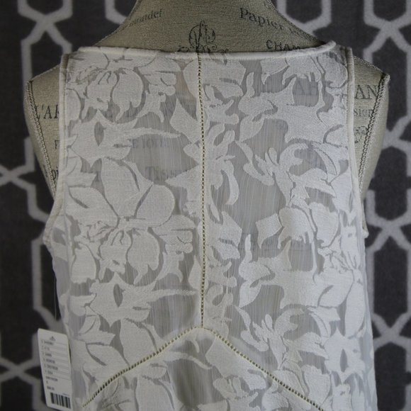 Anthro Vanessa Virginia lace ivory boho top S - Picture 10 of 12